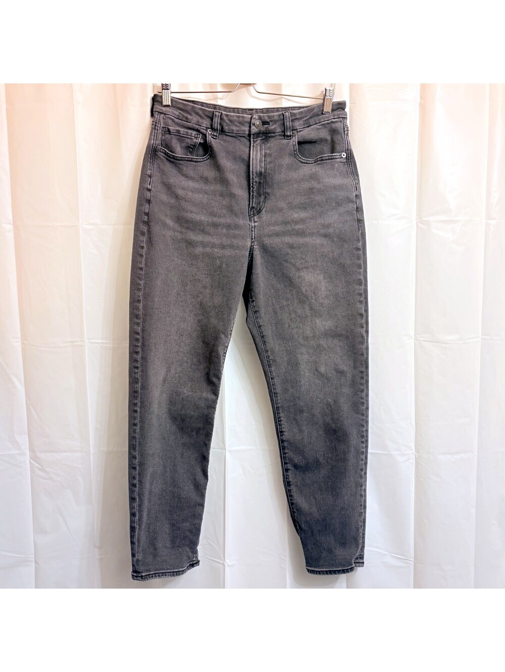 American Eagle Outfitters Women's Curvy Mom Jeans Size 12 Black 27" Inseam